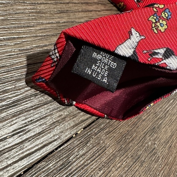 Tango by Max Raab Novelty Necktie dogs All Silk Men's Tie, NWOT - Picture 3 of 3